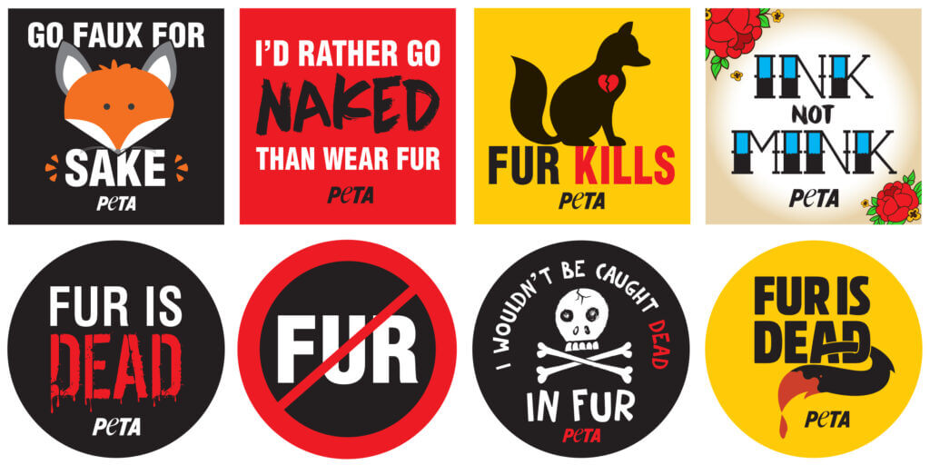 Anti-Fur Sticker Sheet | PETA Literature