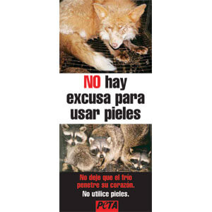 no hay excusa para usar pieles