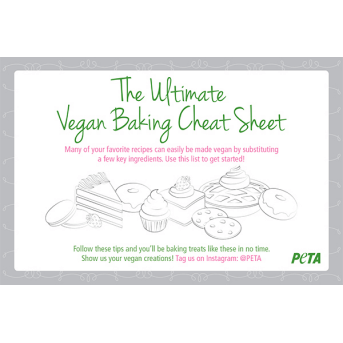 The Ultimate Vegan Baking Cheat Sheet