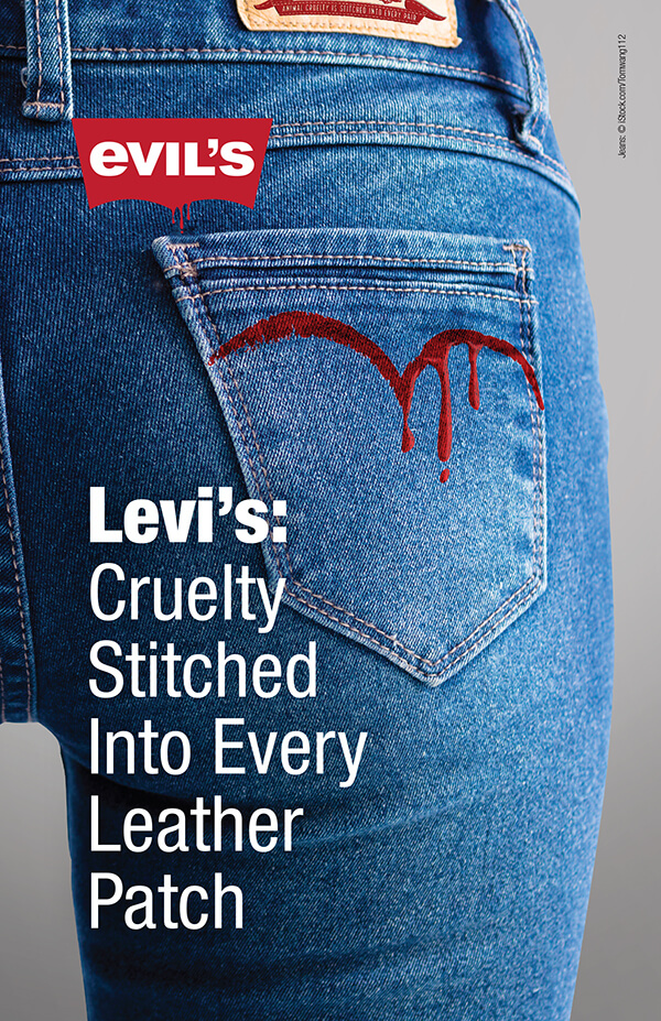 Levi's Leather Leaflet | PETA Literature