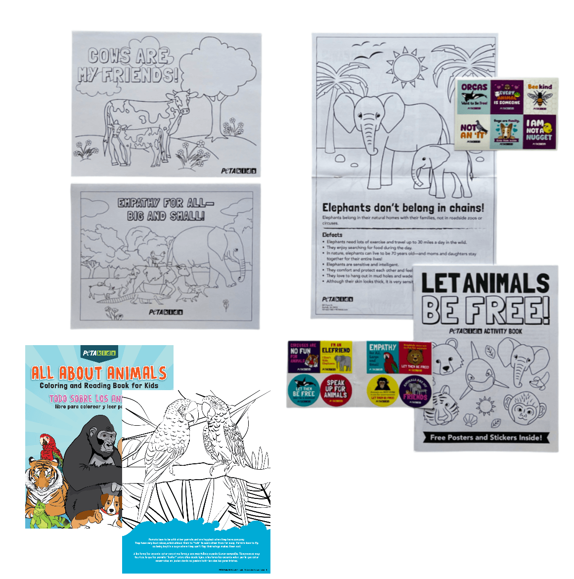 Let Animals Be Free Coloring Kit