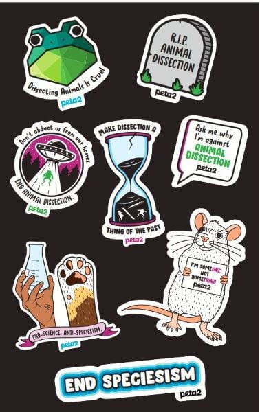 peta2 Dissection sticker sheet