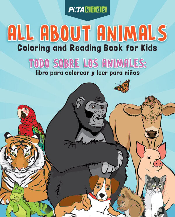 PETA Kids Bilingual Activity Booklet Cover