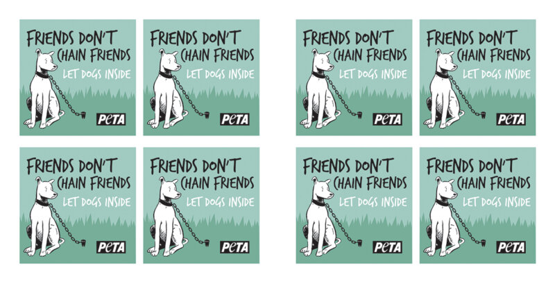 Chained Dog Sticker Sheet