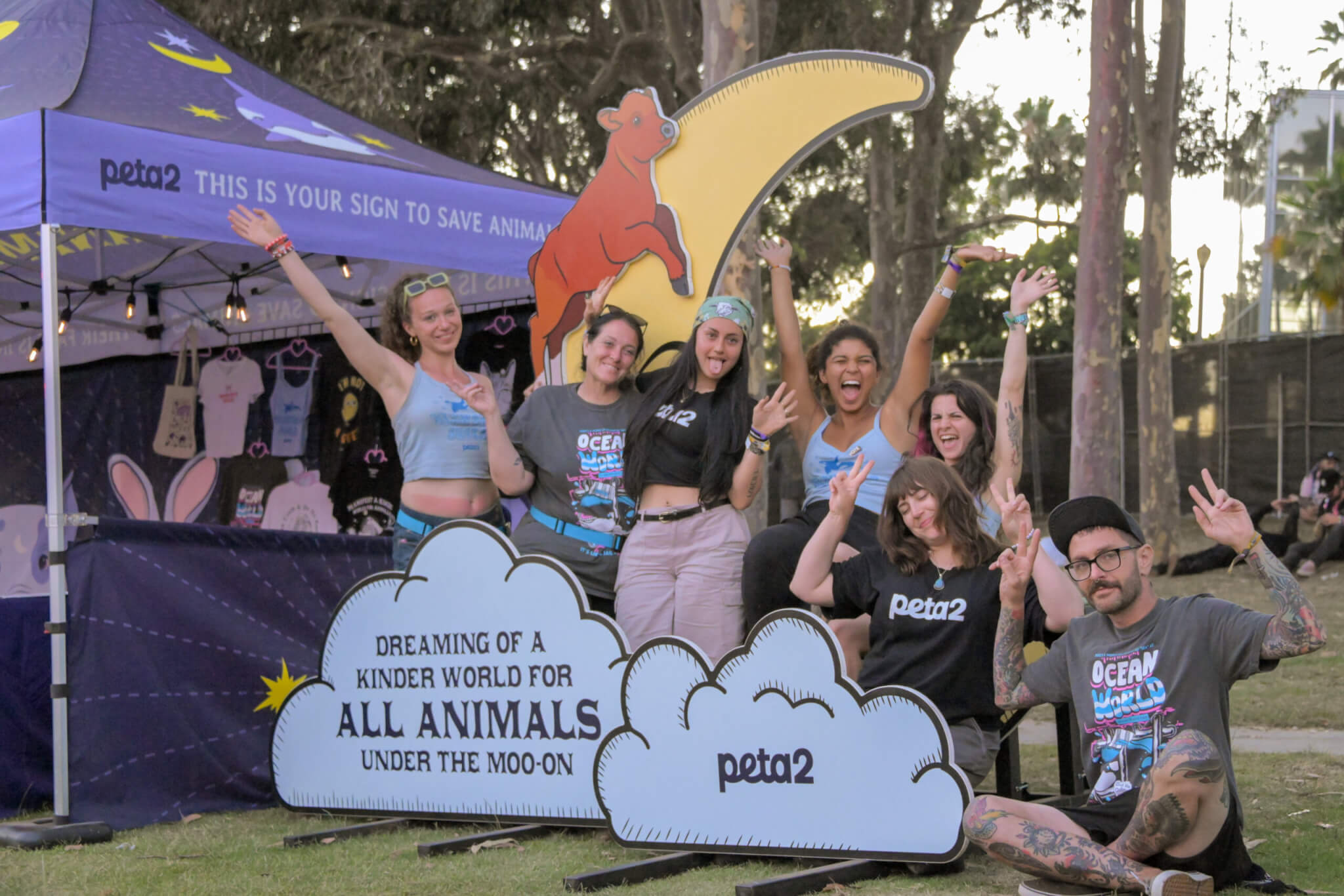 peta2 activists at Warped Tour
